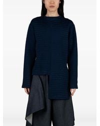 Niccolò Pasqualetti - Crocodile-Effect Asymmetric Long-Sleeved T-Shirt - Lyst