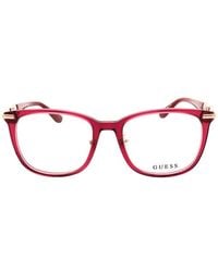 GUESS EYEWEAR - Rectangle-Frame Glasses - Lyst