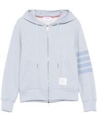 Thom Browne - 4-Bar Stripe Zipped Hoodie - Lyst