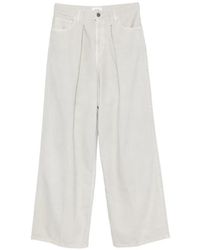 Haikure - Candy Pleated-Detailing Wide-Leg Jeans - Lyst