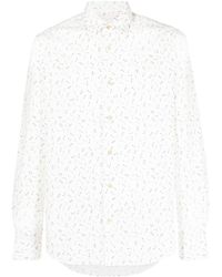 Paul Smith - Abstract-pattern Long-sleeve Shirt - Lyst