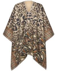 Pierre Louis Mascia - Pancake Leopard-Print Poncho Cape - Lyst