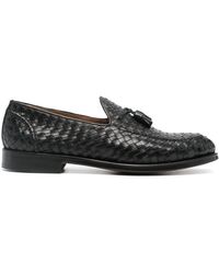 Doucal's - Interwoven Leather Loafers - Lyst