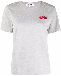 COMME DES GARÇONS PLAY - T-Shirt Mit Herz-Logo - Lyst