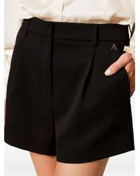 Twinset - Pleated-Front Shorts - Lyst