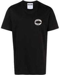 Moschino - T-Shirt Con Applicazione Logo - Lyst