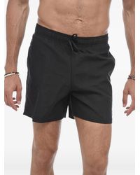 Nike - Swoosh Logo-Print Swim Shorts - Lyst