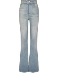 Balmain - Vaqueros con parche del logo - Lyst