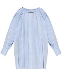 Alexander Wang - Striped Off-Shoulder Dress - Lyst