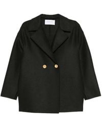 Harris Wharf London - Virgin-Wool Double-Breasted Coat - Lyst