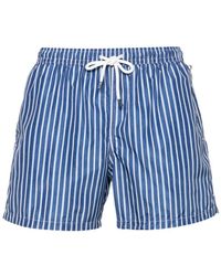 Fedeli - Madeira Striped Swim Shorts - Lyst