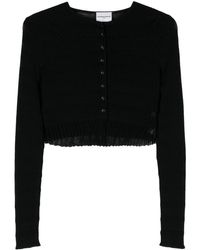 Claudie Pierlot - Panelled Cropped Cardigan - Lyst