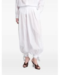ANDAMANE - Noor Broek Met Elastische Taille En Striksluiting - Lyst