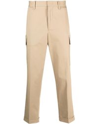 Etro - Pegaso-Motif Cropped Cargo Trousers - Lyst