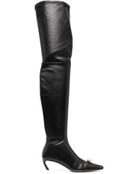 Lanvin - Swing Crystal-Embellished Boots - Lyst