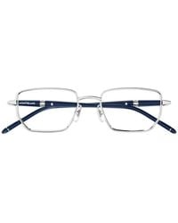 Montblanc - Lunettes De Vue À Monture Rectangulaire - Lyst