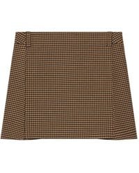 Courreges - Houndstooth-Pattern Mini Skirt - Lyst