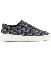 Bally - Geometric-print Leather Sneakers - Lyst