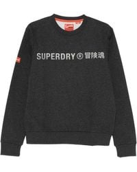 Superdry - Logo-Print Crew-Neck Sweatshirt - Lyst