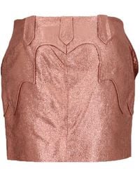 Tom Ford - Metallic-Effect Western-Style Mini Skirt - Lyst