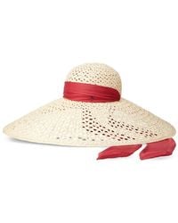 Maison Michel - Chapeau Blanche À Détail De Ruban - Lyst