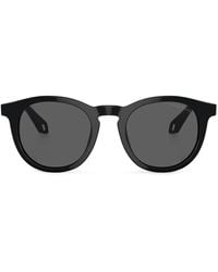 Giorgio Armani - Sonnenbrille Mit Rundem Gestell - Lyst