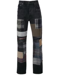 Amiri - Mohair Patchwork Loose Jeans - Lyst