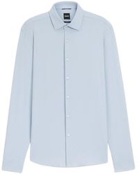 BOSS - Getailleerd Overhemd - Lyst
