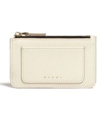 Marni - Logo-Print Leather Card Case - Lyst