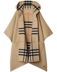 Burberry - Check Reversible Hooded Cape - Lyst
