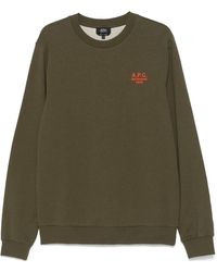 A.P.C. - Sudadera Con Logo Estampado - Lyst
