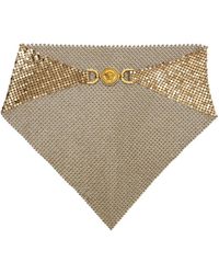 Versace - Écharpe En Maille Métallique - Lyst