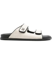 Dolce & Gabbana - Canvas Slides With Two Straps - Lyst