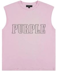 Purple Brand - Débardeur Slab À Logo Imprimé - Lyst