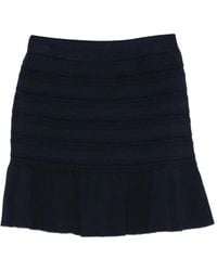 Blugirl Blumarine - Pointelle-Knit Ruffled Skirt - Lyst