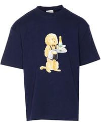 Drole de Monsieur - Poodle Print Crew Neck T-Shirt - Lyst