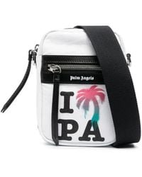 Palm Angels - BORSA A TRACOLLA LOGO - Lyst