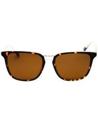 GANT - Tortoiseshell-Effect Rectangle-Frame Sunglasses - Lyst