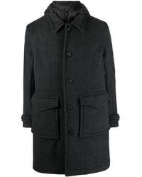 Woolrich - Wool-blend Button-up Coat - Lyst