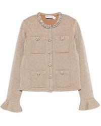 Self-Portrait - Crystal-Embellished Jacket - Lyst