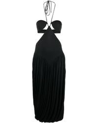 Stella McCartney - Triangle-Bra Halterneck Midi Dress - Lyst