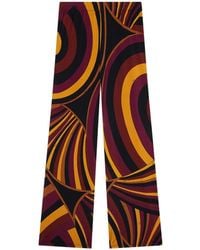 PUCCI - Iride Print Satin Jersey Pants - Lyst