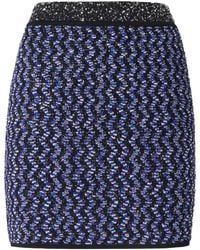 Missoni - Minirock Aus Lamé Mit Zickzackmuster - Lyst
