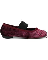 MM6 by Maison Margiela - Elasticated-Strap Ballet Flats - Lyst