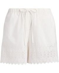 Polo Ralph Lauren - Cotton Eyelet Short - Lyst