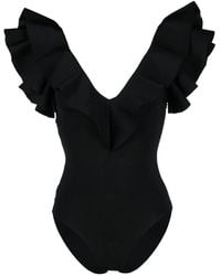 Maygel Coronel - Ruffle-Trim Detail Swimsuit - Lyst