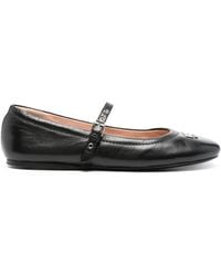 Moschino - Ballerine Con Placca Logo - Lyst