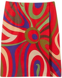 Emilio Pucci - Floral-Print Pencil Skirt - Lyst