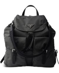 Prada - Logo-Detail Backpack - Lyst