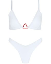 Let's Swim - White Sharkロゴ ビキニトップ - Lyst